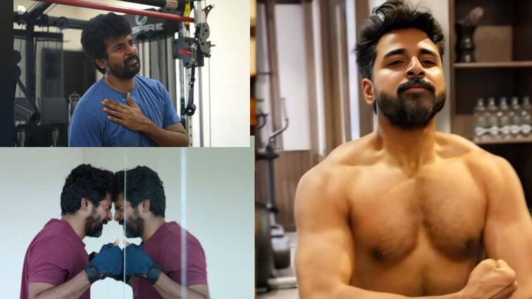 watch Actor sivakarthikeyan workout video for amaran movie Watch Video : மனுஷன் ரத்தம் சிந்திருக்கான்...இணையத்தை கலக்கும் சிவகார்த்திகேயன் வர்க் அவுட் வீடியோ