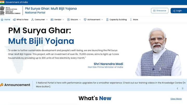 भारत सरकार की ओर से प्रधानमंत्री सूर्यघर योजना के तहत अलग-अलग वाट के सोलर पैनल लगवाने पर अलग-अलग सब्सिडी दी जाती है. आप इसके लिए आधिकारिक वेबसाइट https://pmsuryaghar.gov.in/ पर जाकर आवेदन कर सकते हैं.