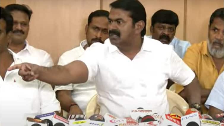NTK Seeman speech about hindi language TVK Vijay PM modi and english எந்த பைத்தியக்காரன் சொன்னான்? பிரான்சில் வழி சொல்லல; எங்கேயும் போக மாட்டேன் – வரிந்துகட்டி வசை பாடிய சீமான்!