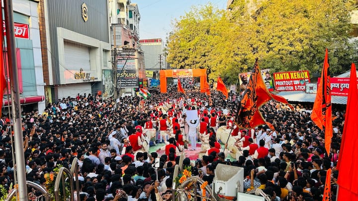 दरवर्षीप्रमाणे यंदा ही नागपुरातील 'शिवतीर्थ' छत्रपती श्री शिवाजी महाराज चौक, महाल नागपूर येथे पहाटेपासून विविध कार्यक्रमांचे आयोजन करण्यात आले.