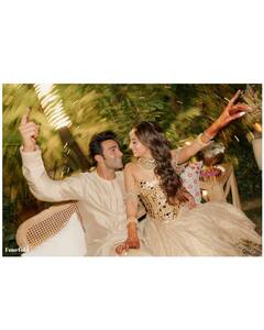 Aadar Jain Gazes Lovingly At Alekha Advani’s Henna-Clad Hands In Mehendi Photos