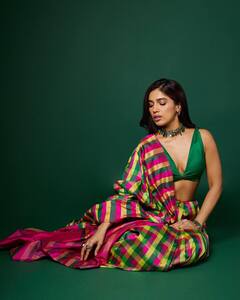 Bhumi Pednekar Brings Elegance To 'Mere Husband Ki Biwi' Promotions In A Multicoloured Saree
