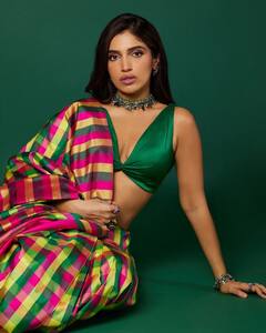 Bhumi Pednekar Brings Elegance To 'Mere Husband Ki Biwi' Promotions In A Multicoloured Saree