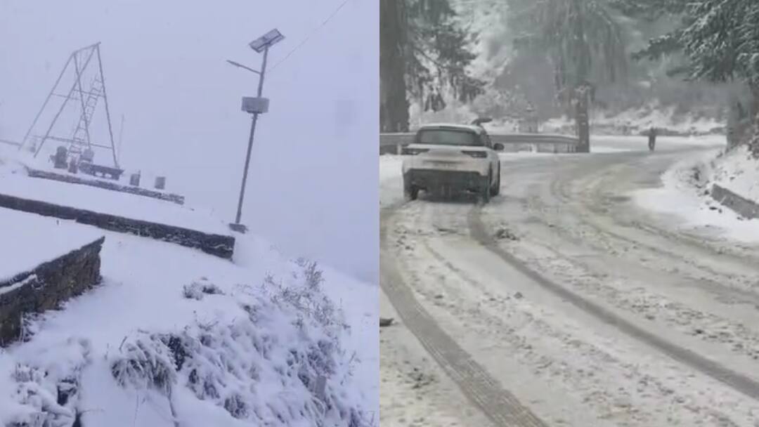 Himachal Weather Update: हिमाचल में बर्फबारी, बारिश का भी अलर्ट, पर्यटक और किसान खुश snowfall in himachal caused higher areas Meteorological Department issued orange alert ann Himachal Weather Update: हिमाचल में बर्फबारी, बारिश का भी अलर्ट, पर्यटक और किसान खुश