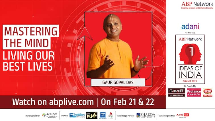 Ideas Of India 2025 Motivational Speaker Gaur Gopal Das On Mastering The Mind Giving Insights On Living Our Best Lives