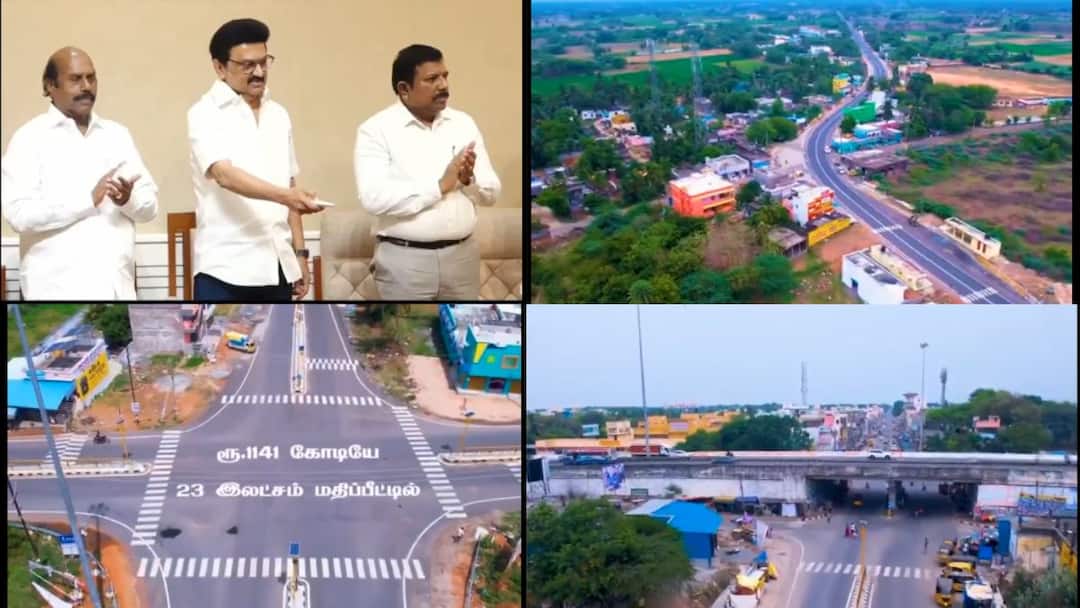 CM MK Stalin Highlights Developments Tamil Nadu 16421 KM Roads State Highways Upgraded Rs 1141 Crore CM Stalin: 1,600 கி.மீ நெடுஞ்சாலை, 2000 மேம்பாலங்கள்: முதலமைச்சர் ஸ்டாலின் பெருமிதம்.!