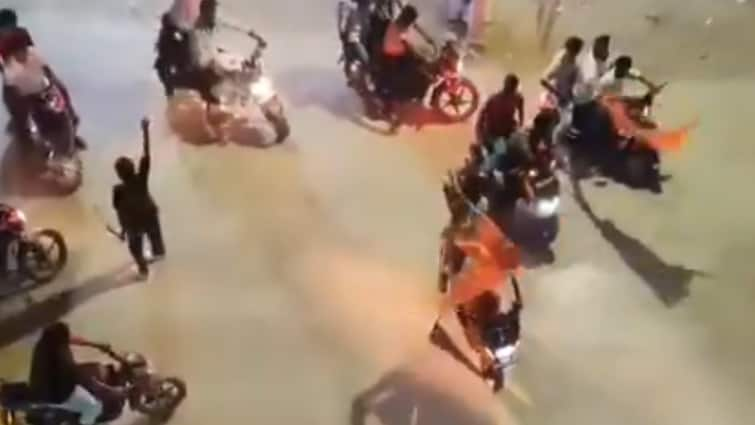 On Cam: Tension Erupts In Hyderabad After Men Wave Swords Near Mosque During Procession