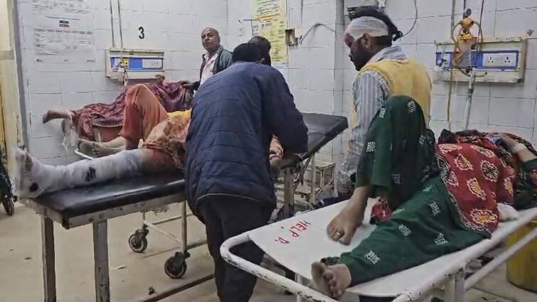 جونپور: مہا کمبھ جانے والی ڈبل ڈیکر بس کو حادثہ، ٹرک سے زبردست ٹکر، 6 کی موت، 40 زخمی