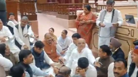 Chaos In Rajasthan Assembly Over Remark On Indira Gandhi, Suspended Congress MLAs To Spend Night In House