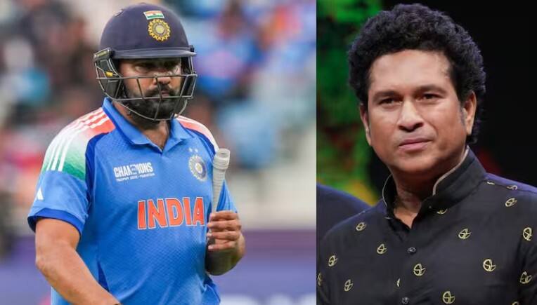 Rohit sharma can break sachin tendulkar big record in ind vs pak champions trophy match he needs 4 sixes  IND vs PAK મેચમાં રોહિત શર્મા તોડી શકે છે સચિનનો આ મોટો રેકોર્ડ 