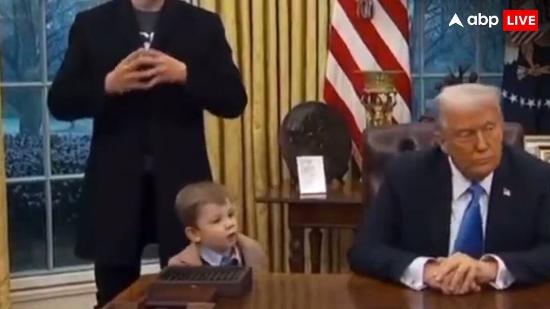 elon musk son nose wiping resolute desk-donald trump historic piece of ...