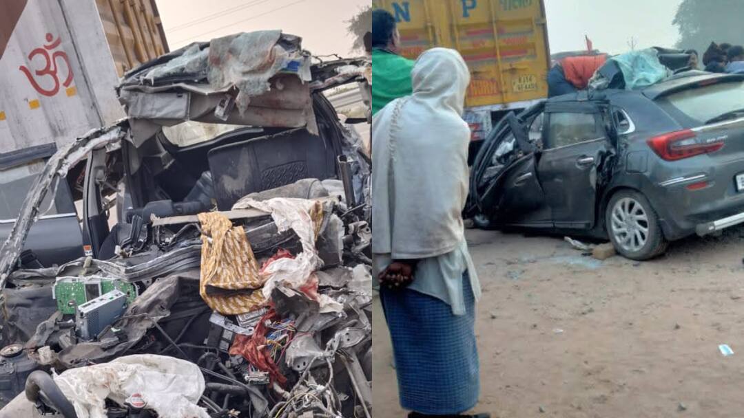 Car Collides With truck in Arrah Bihar 6 People of the Same Family Died Returning from Mahakumbh ANN आरा में ट्रक से हुई कार की टक्कर, महाकुंभ से लौट रहे 6 लोगों की मौत, पटना जा रहे थे ये सभी