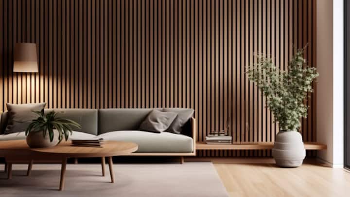 2. Wooden Wall Art And Panels Add To Aesthetics In Good Ways: Enhancing the walls of the house with wooden carvings, panels, and motifs increases the stability of the house. Integrating intricate carved wood pieces into a living or meditating area promotes a calming ambiance while also adhering to the Vastu guidelines for optimum mental rest and clarity. (Image Source: Pinterest/tableguy26)