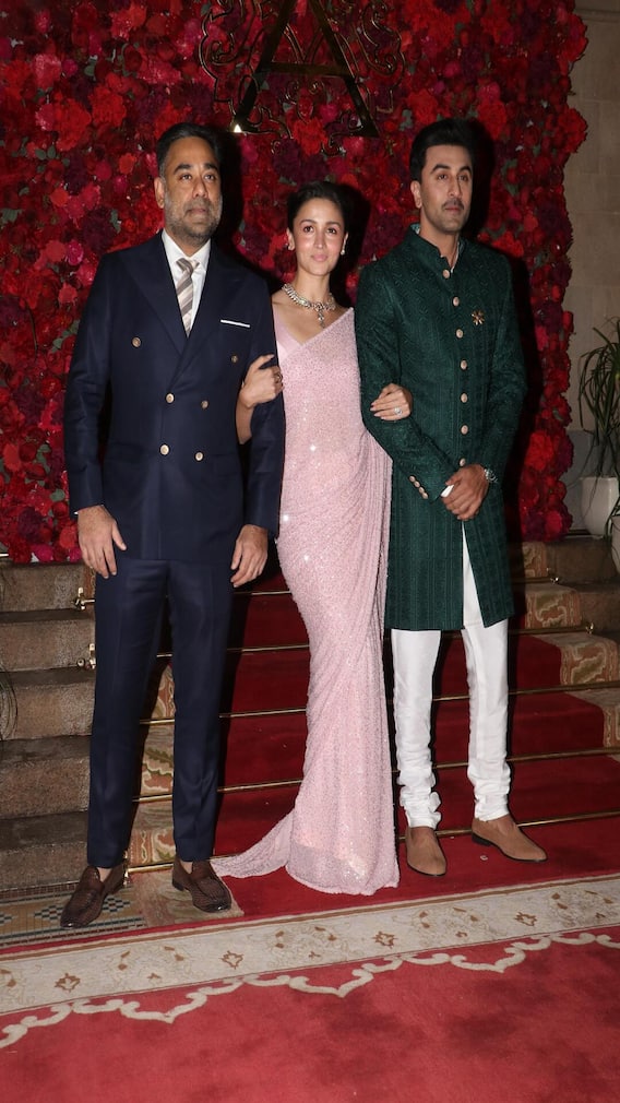 Alia Bhatt, Ranbir Kapoor Look Stunning At Aadar-Alekha Wedding