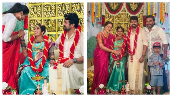 நாதஸ்வரம் சீரியல் நடிகை ஸ்ரீதிகாவுக்கு வளைகாப்பில் ஒன்று திரண்டு சின்னத்திரை பிரபலங்கள்! வைரல் போட்டோஸ்! நாதஸ்வரம் சீரியல் நடிகை ஸ்ரீதிகாவுக்கு வளைகாப்பில் ஒன்று திரண்டு சின்னத்திரை பிரபலங்கள்! வைரல் போட்டோஸ்!