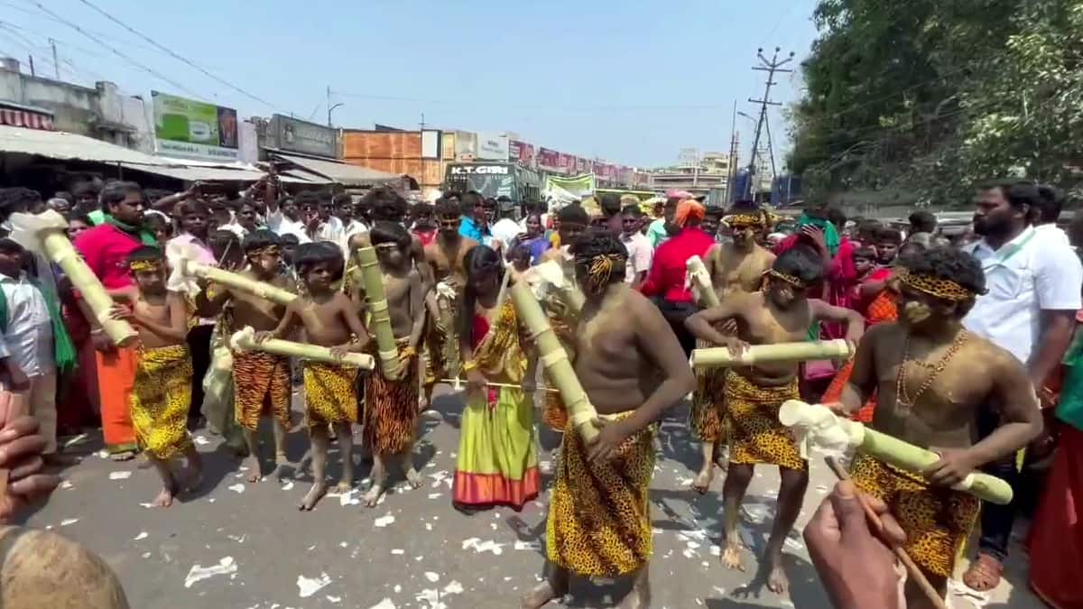 பழனியில் வள்ளிக்கு தாய் வீட்டு சீதனம்.. பக்தர்களை கவர்ந்த  குறவர் இன மக்கள்..!