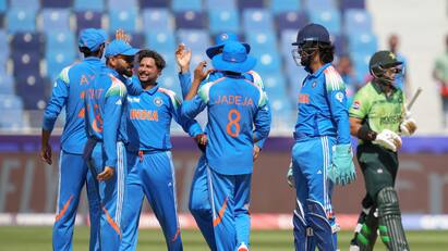 india needs 242 runs to win against pakistan ind vs pak score champions trophy match IND vs PAK: ટીમ ઈન્ડિયાને પાકિસ્તાન સામે જીતવા 242 રનનો લક્ષ્યાંક,  કુલદીપનો કહેર