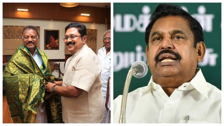 Edappadi Palaniswami slams O Panneerselvam TTV dhinakaran over efforts to unite ADMK ஓநாயும் வெள்ளாடும் ஒன்னா இருக்க முடியுமா? ஓபிஎஸ், டிடிவி மீது இபிஎஸ் அட்டாக்!