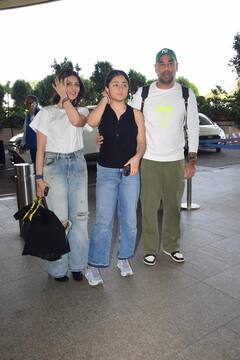 रणबीर की भांजी का फिर दिखा क्यूट लुक, मां रिद्धिमा और पापा भरत साहनी संग एयरपोर्ट पर हुईं स्पॉट