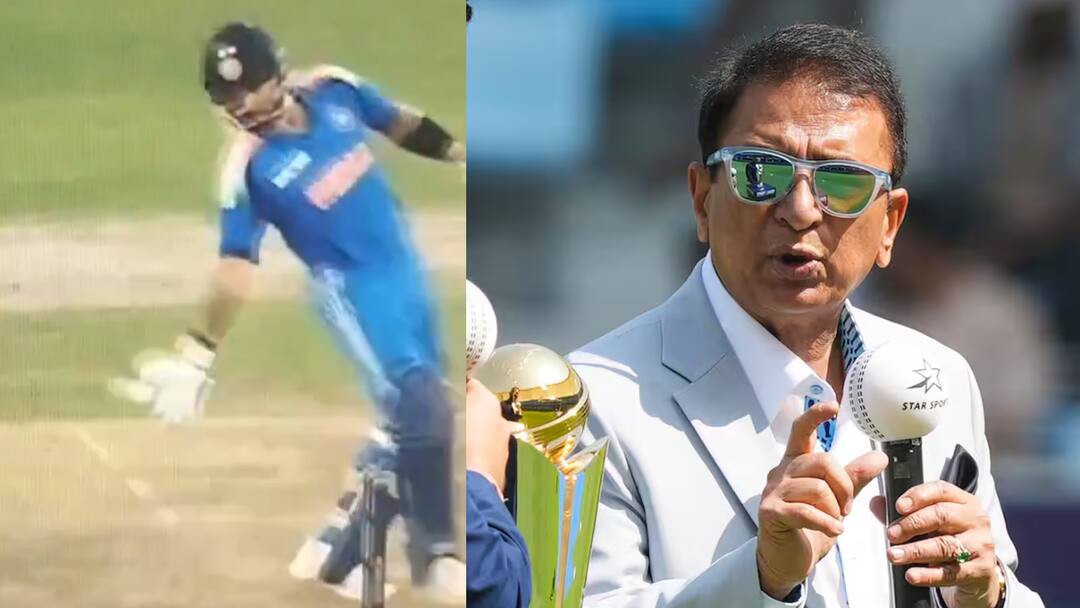 पाकिस्तान करता अपील तो 41 पर आउट हो जाते विराट कोहली, इस गलती पर सुनील गावस्कर ने खूब सुनाया virat kohli could have been given out for obstructing the field in ind vs pak champions trophy match sunil gavaskar पाकिस्तान करता अपील तो 41 पर आउट हो जाते विराट कोहली, इस गलती पर सुनील गावस्कर ने खूब सुनाया