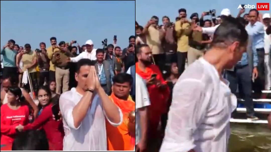 अक्षय कुमार ने संगम में लगाई डुबकी, महाकुंभ की शानदार व्यवस्था देख योगी सरकार की तारीफ की Akshay Kumar Takes Mahakumbh Holi Dip in Triveni sangam Prayagraj अक्षय कुमार ने संगम में लगाई डुबकी, महाकुंभ की शानदार व्यवस्था देख योगी सरकार की तारीफ की