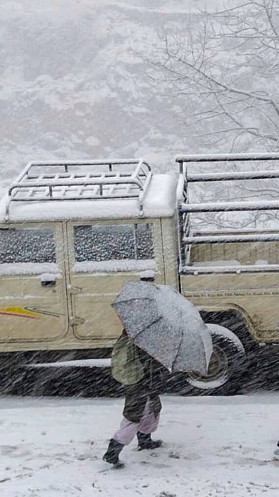 हिमाचल में बारिश और बर्फबारी का येलो अलर्ट, कुकुमसेरी में माइनस में तापमान