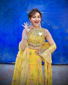 Rubina Dilaik Drives Away Monday Blues In Yellow Lehenga, See Pics