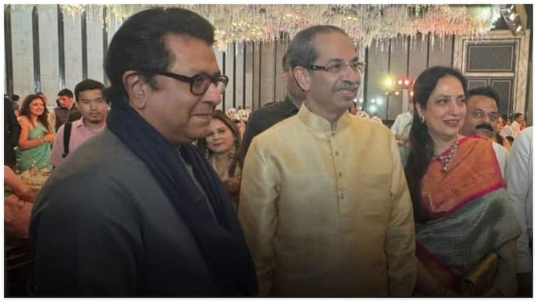 Thackeray Brothers' Bonhomie Before BMC Polls? Uddhav-Raj Pose Together At Wedding