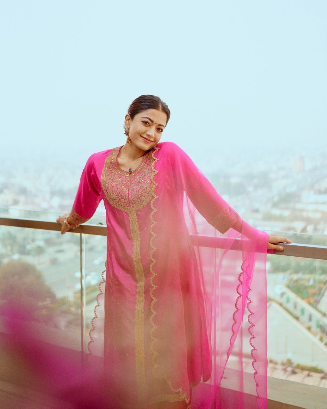 Rashmika Mandanna's Pink Suit Is The Ultimate Wedding Season Outfit, See Pics