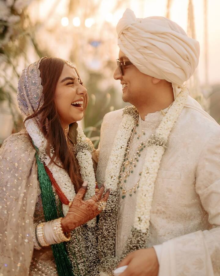 The duo also shared glimpses from their haldi ceremony, where they twinned in pastel outfits, radiating happiness and love.