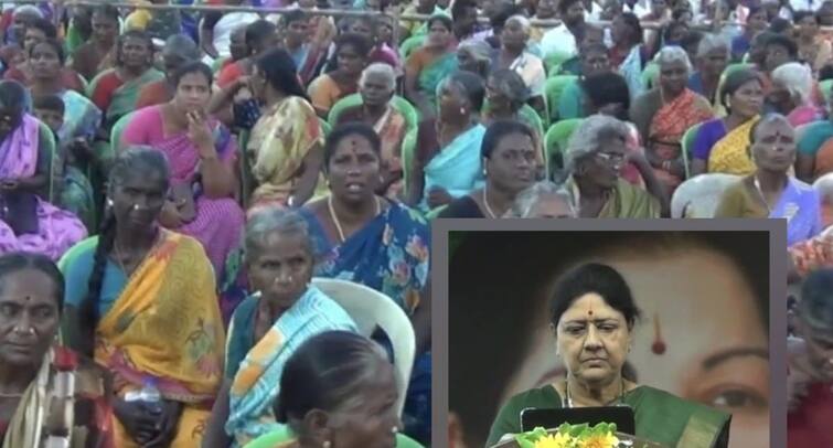 Sasikala Assured  my ambition is to get this movement back up and running tnn சிலந்திக் கதை.. காலை பிடித்து மேல வந்தவர்கள் - வி.கே.சசிகலா சொன்ன குட்டிக் கதை யாருக்கு !