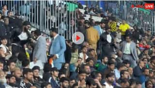 champions trophy 2025 man raise indian flag in lahore cricket stadium arrested by police