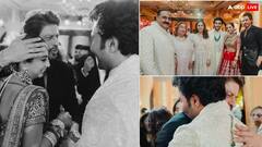 आदर-अलेखा की शादी में पत्नी गौरी संग पहुंचे थे शाहरुख खान, न्यूली वेड को गले लगाकर दिया था आशीर्वाद, सामने आईं तस्वीरें