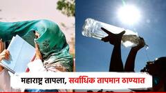 उन्हाचा कहर, महाराष्ट्र तापला, ठाणे जिल्ह्यात सर्वाधिक तापमानाची नोंद; गोव्यातही वाढलं टेंपरेचर