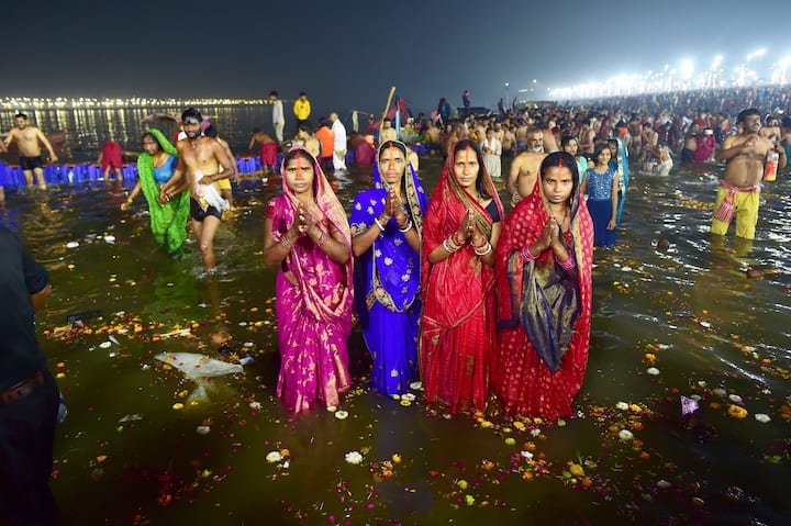 Kumbh, Ardh Kumbh and Purna Kumbh are organized in Prayagraj, Haridwar, Nashik and Ujjain. According to the legend, when Garun was carrying Amrit Kalash during the churning of the ocean, some boondi of Amrit fell to these places. This is the case that Kumbh is organized here amid a limited interval.