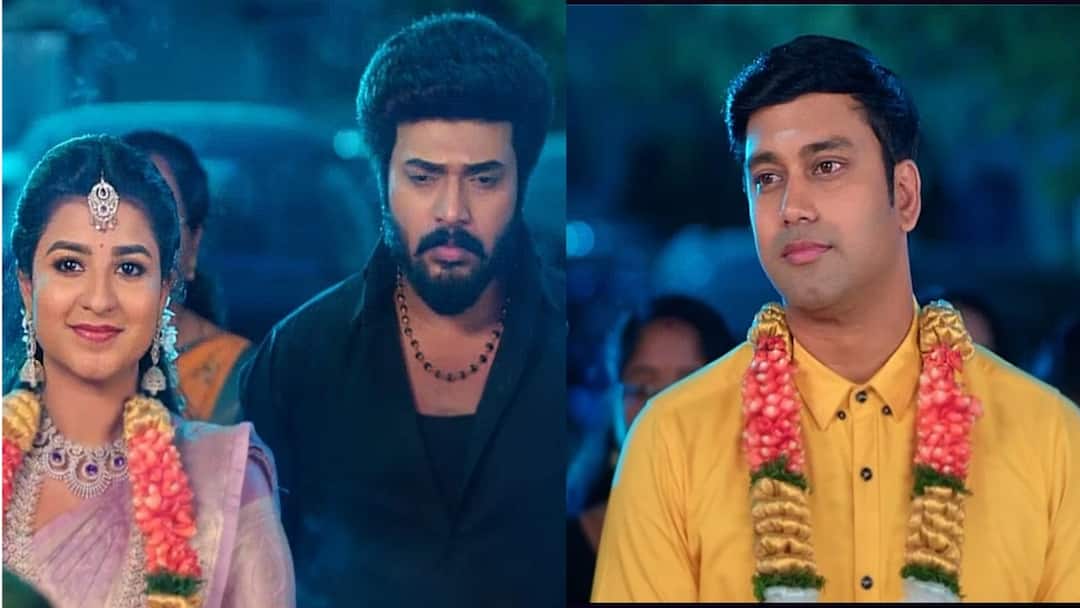 Karthigai Deepam: மணக்கோலத்தில் ரேவதி - மகேஷ்! மண்டபத்திற்குள் நுழைந்த கார்த்தியின் அண்ணன்கள்!