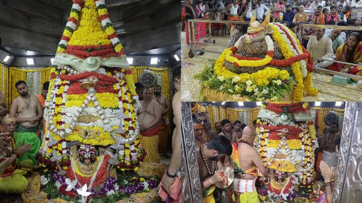 Ujjain Mahakal Mandir: महाशिवरात्रि के दूसरे दिन भगवान महाकाल का सेहरा सजाया गया है. वर्ष में एक बार भगवान महाकाल सेहरा सजाते हैं और भक्त भगवान के दर्शन करने के लिए बड़ी संख्या में पहुंचते हैं.