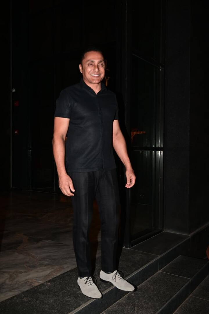 Rahul Bose was seen in an all-black casual look for the 'Superboys of Malegaon' screening.