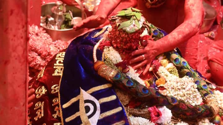 वहीं महाशिवरात्रि के अवसर पर बाबा विश्वनाथ को अबीर और गुलाल भी लगाया गया.