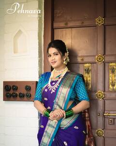 माथी चंद्रकोर; नाकात नथ...अभिनेत्री धनश्री काडगावकरचा मराठमोळा अंदाज!