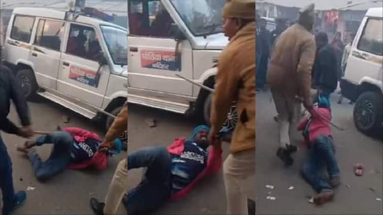 Bihar police Hit Mentally Challenged Man With Sticks On Road 2 Suspended 