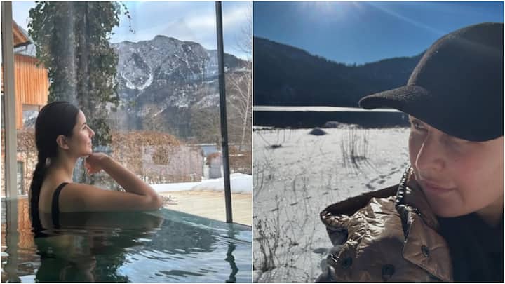 Katrina Kaif recently shared pictures from her stay at a luxurious health resort in Austria, showcasing her activities like swimming in the pool and enjoying the snow-covered mountains.