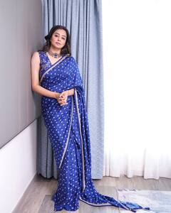 Priyamani Paints A Picture Of Elegance In Blue Saree, Check Out