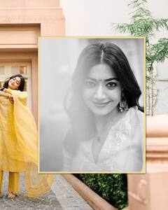 येलो सूट पहने फूलों से खेलती दिखीं रश्मिका मंदाना, चांद वाली बिंदी पर अटका फैंस का दिल, तस्वीरें वायरल