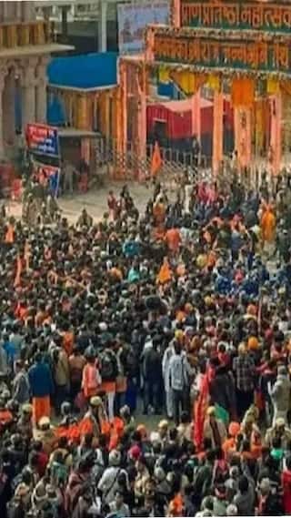 श्री राम जन्मभूमि मंदिर में दर्शन के लिए उमड़ी भारी भीड़  | ABP NEWS