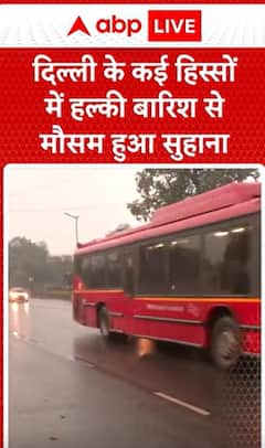 Breaking News: Light Rain in Several Parts of Delhi Brings Pleasant Weather | ABP NEWS