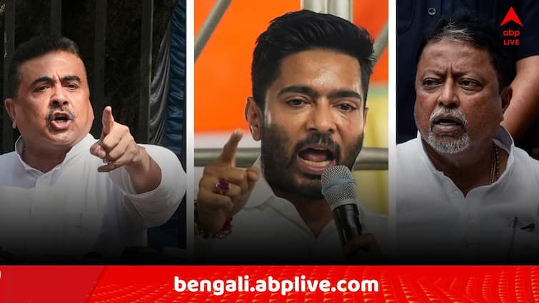 In spite of Abhishek Banerjee attacks Mukul Roys son Shubhranshu Roy no comment but Suvendu Adhikari replied Suvendu Adhikari: 'বেইমান মুকুল-শুভেন্দু..', আক্রমণের পরেও ছেলে শুভ্রাংশু বললেন, 'অভিষেক বাবাকে খুব শ্রদ্ধা করে..' !