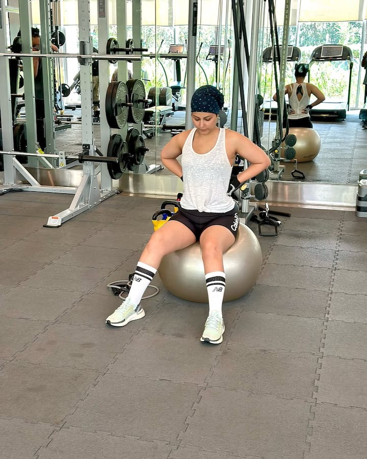 She mentioned in the post that she's working hard to regain her strength and encouraged others with the hashtag #ScarredNotScared.