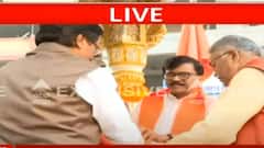 Thackeray Group and Shinde Group : ठाकरे अन् शिंदेंच्या शिवसैनिकांमध्ये राडा, संजय राऊतांसमोर जोरदार घोषणाबाजी