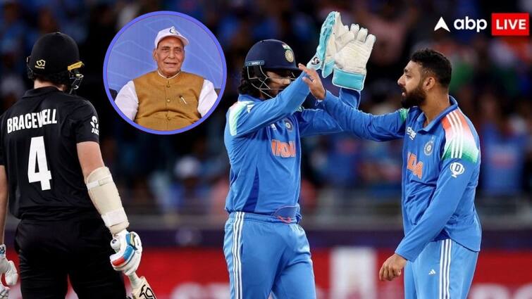 भारत ने न्यूजीलैंड को दी शिकस्त, रक्षा मंत्री राजनाथ सिंह ने दी बधाई भारत ने न्यूजीलैंड को दी शिकस्त, रक्षा मंत्री राजनाथ सिंह ने दी बधाई